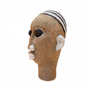 Beaded head golden white