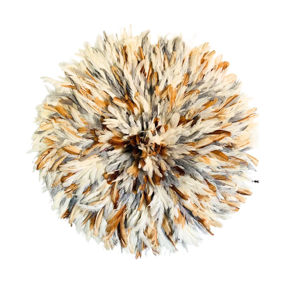 Juju hat white beige gray
