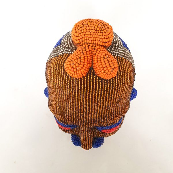 Beaded head bronze orange blue - Image 5