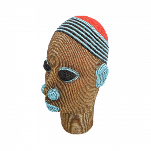 Beaded head golden blue