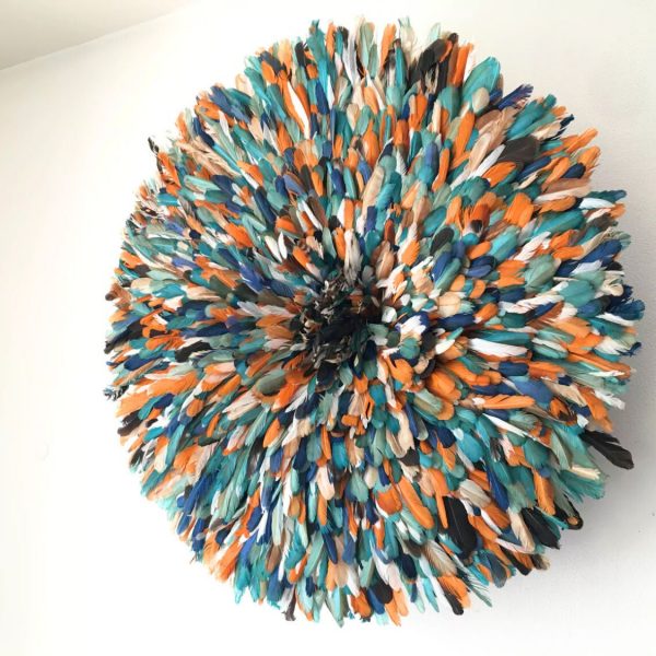 Juju hat bleu orange turquoise - Image 3