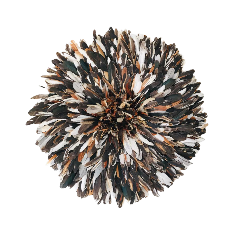 Juju hat mix white brown
