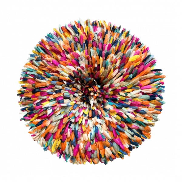 Juju hat multicolor pastel orange accent