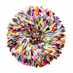 Juju hat multicolor pastel pink accent