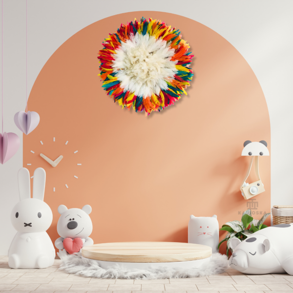 Juju hat white rainbow border - Image 2