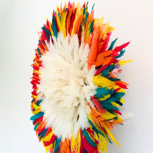 Juju hat white rainbow border - Image 3
