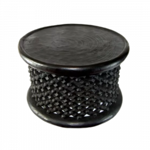 Bamileke Stool Spider Dark Brown