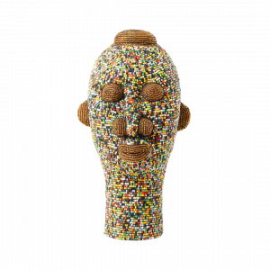 Beaded head multicolor gold