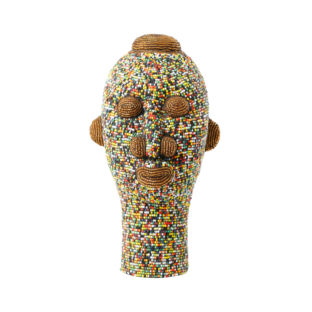Beaded head multicolor gold