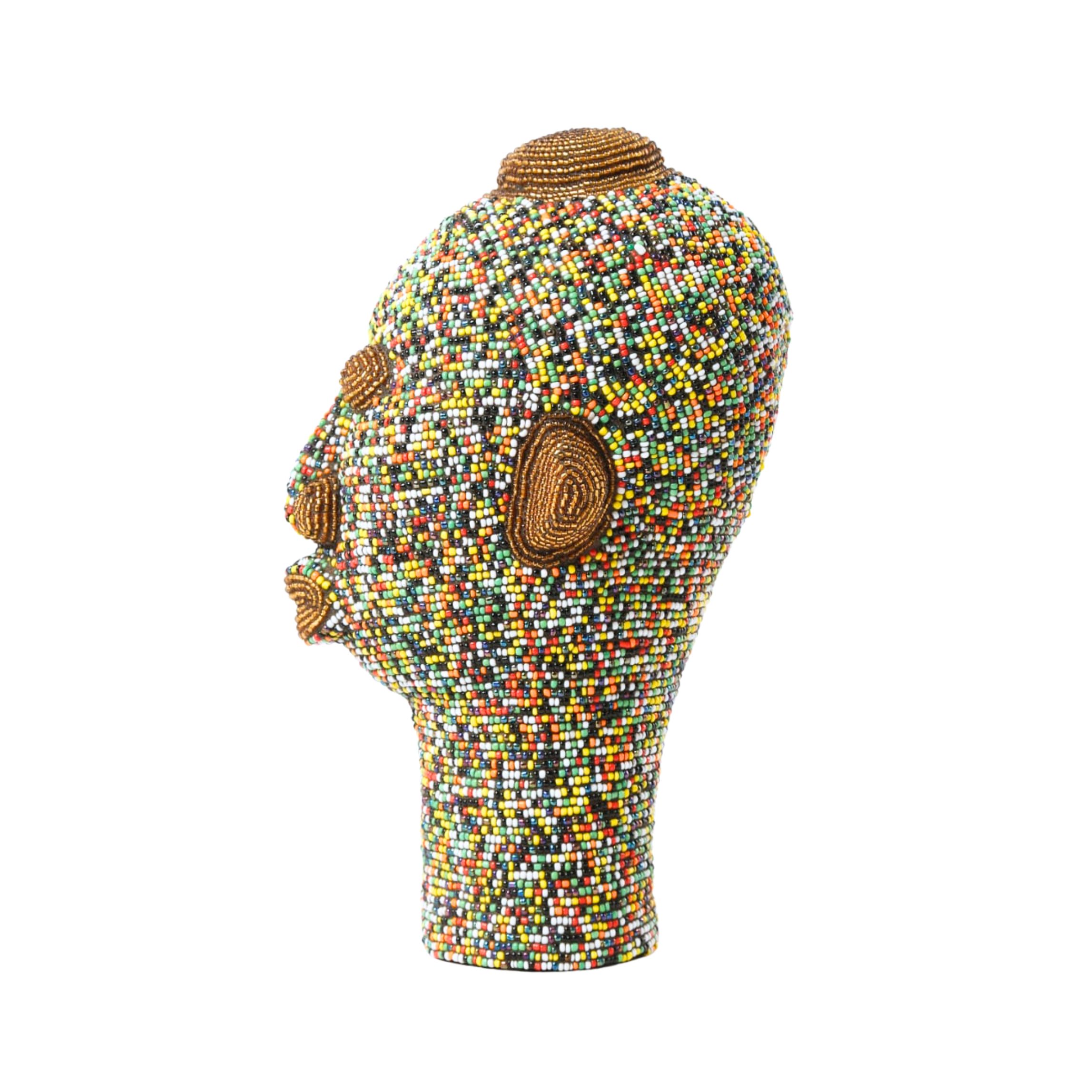 Beaded head multicolor gold - Image 2