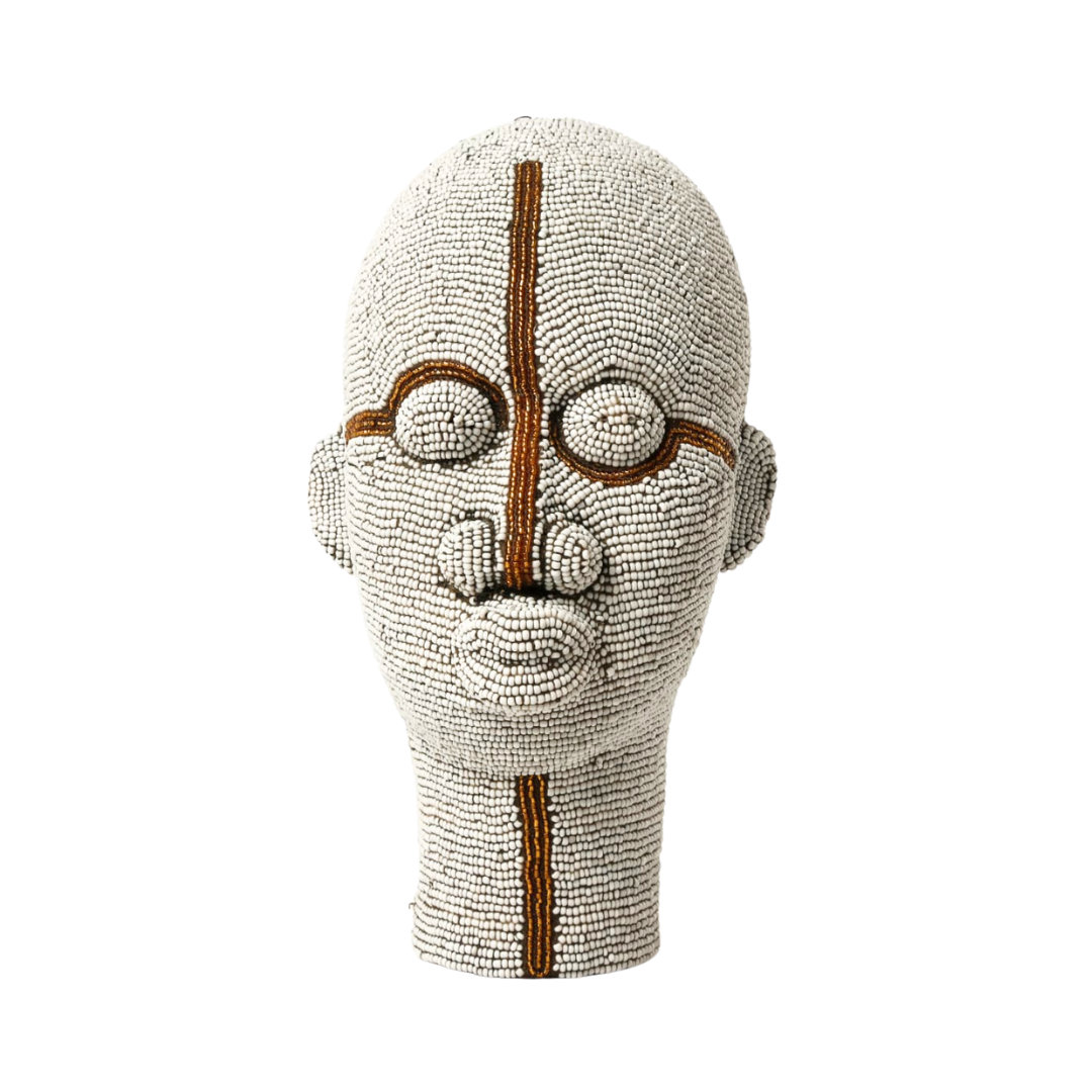 Beaded head white golden line