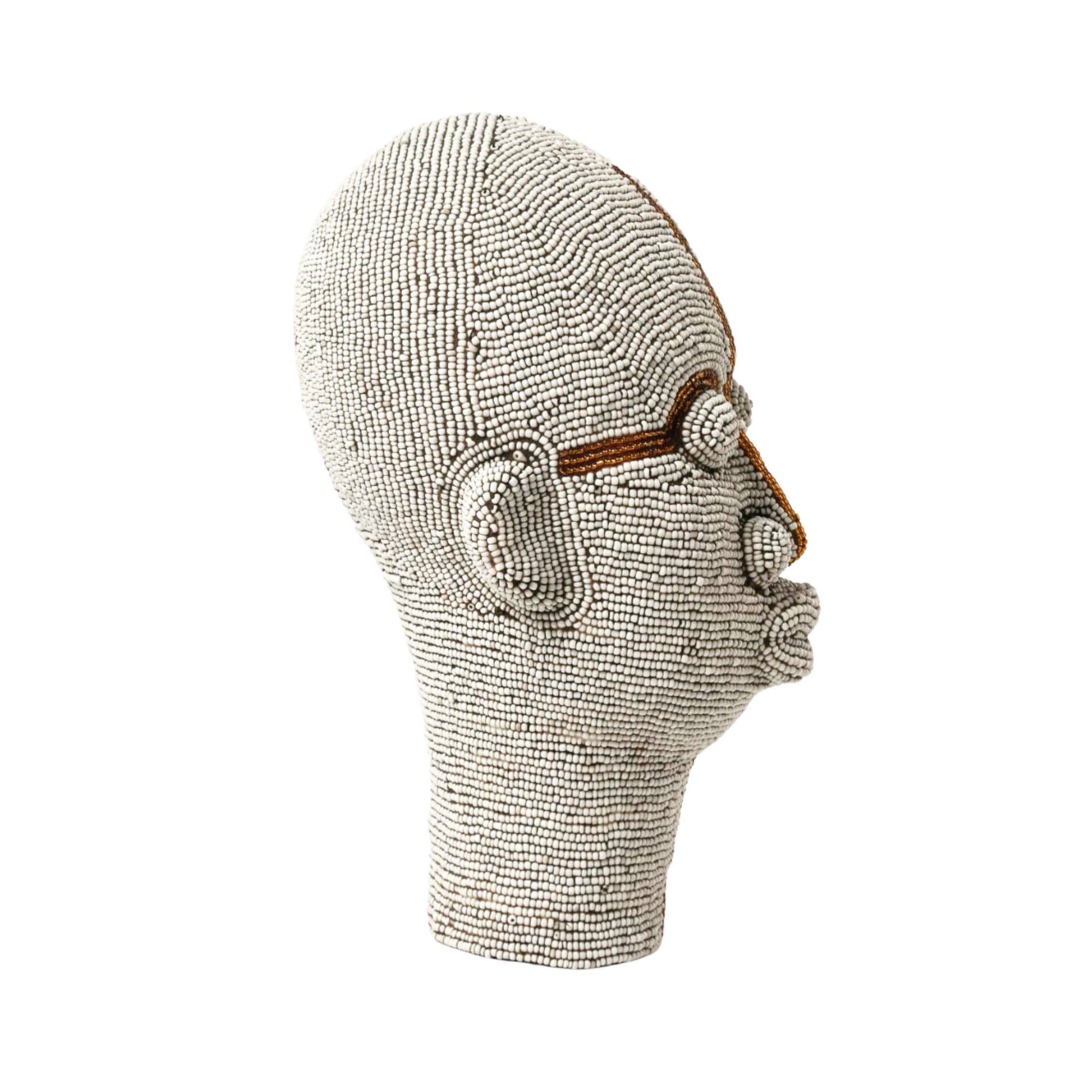 Beaded head white golden line - Image 3